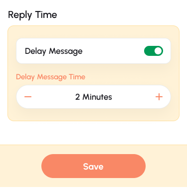 replyrush delay message for autodm